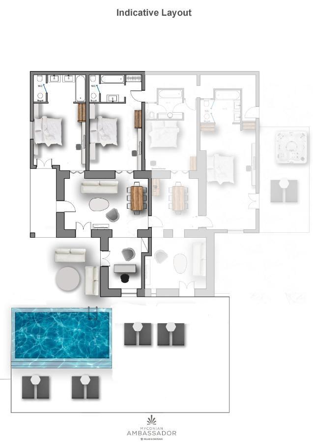 Myconian Ambassador Relais & Chateaux Platys Gialos  Exteriér fotografie